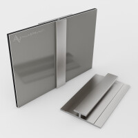 100cm Verbindungsprofil für 3 mm Platten Silber E6Ev1 1