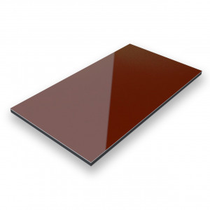 Dibond® Aluverbundplatte Braun RAL8015 Colour-Series 3mm einseitig matt/glänzend 