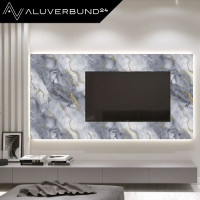PVC Wandpaneel Duschrückwand Iceberg-Gold in Marmor-Opt