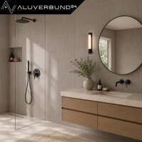 PVC Wandpaneel Duschrückwand Linen-Taupe in Textiloptik