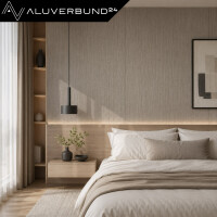 PVC Wandpaneel Duschrückwand Linen-Taupe in Textiloptik