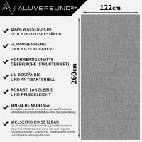 PVC Wandpaneel Duschrückwand Linen-Grey in Textiloptik 
