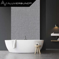 PVC Wandpaneel Duschrückwand Linen-Grey in Textiloptik 