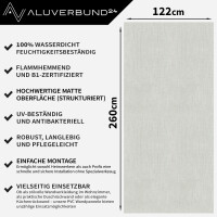 PVC Wandpaneel Duschrückwand Linen-Pearl in Textiloptik