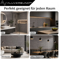 PVC Wandpaneel Duschrückwand Linen-Tweed in Textiloptik