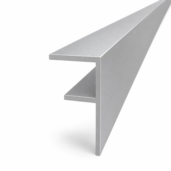Aluminium Anschlussprofil F6 für 6 mm HPL Platten