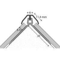 Außenwinkel 3-5mm (960) Alu Eckprofill für Wandpa