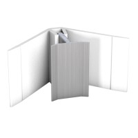Inneneckprofil 3–9 mm Aluminiumprofil Innenwinkel f&uu
