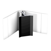 Inneneckprofil 3–9 mm Aluminiumprofil Innenwinkel f&uu