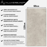 PVC Wandpaneel Wandfliesen 60x120cm Desert-Taupe in Naturste