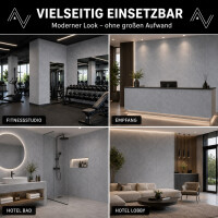 PVC Wandpaneel Wandfliesen 60x120cm Classic-Grey in Naturste
