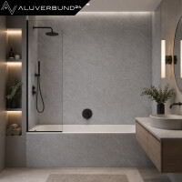 PVC Wandpaneel Wandfliesen 60x120cm Classic-Grey in Naturste
