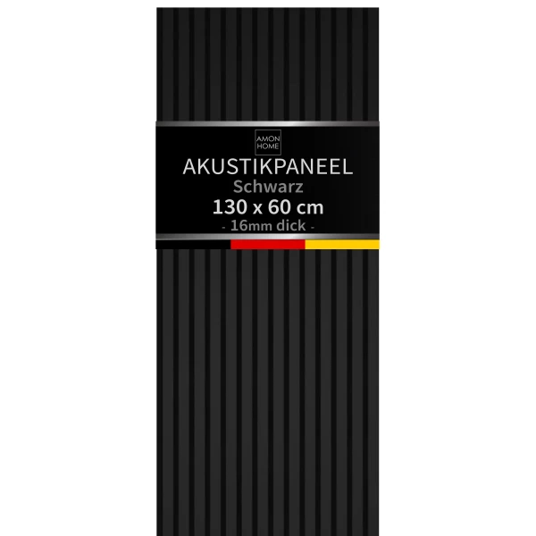 Akustikpaneel Schwarz