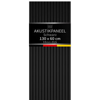 Akustik-Wandpaneel 130/275cm lang Schwar gallery