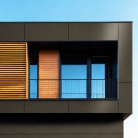 Aluverbund-Fassadenplatte Dunkelbronze a gallery