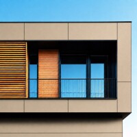 Aluverbund-Fassadenplatte Keramik Beige/ gallery