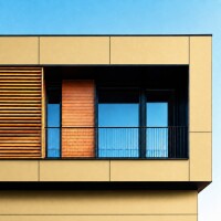 Aluverbund-Fassadenplatte Keramik Elfenb gallery