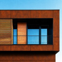 Aluverbund-Fassadenplatte Cortenstahl Ro gallery