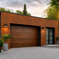Aluverbund-Fassadenplatte Cortenstahl Rostoptik/CORTEN II-4m