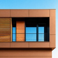 Aluverbund-Fassadenplatte Bronze geb&uum gallery
