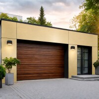 Aluverbund-Fassadenplatte Gold gebürstet/446C-4mm/0,5mm