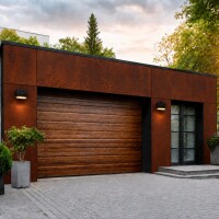 Aluverbund-Fassadenplatte Cortenstahl Rostoptik/CORTEN III-4