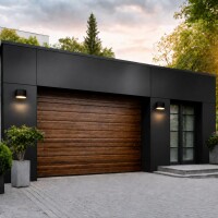 Aluverbund-Fassadenplatte Schwarz anodisiert/C35-4mm/0,5mm 1