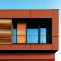 Aluverbund-Fassadenplatte Keramik Ocker/ gallery