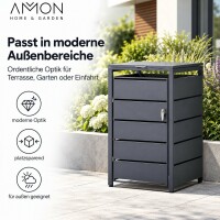 AMON Mülltonnenbox SIMPLE 240L für 1 Tonne 5