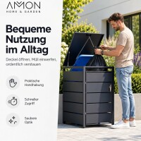 AMON Mülltonnenbox SIMPLE 240L für 1 Tonne 6
