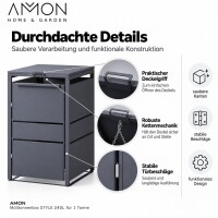 AMON Mülltonnenbox STYLE 240L für 1 Tonne 5