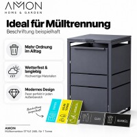 AMON Mülltonnenbox STYLE 240L für 1 Tonne 7