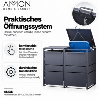 AMON Mülltonnenbox STYLE 240L für 2 Tonnen 4