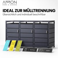AMON Mülltonnenbox SIMPLE 240L für 3 Tonnen 3