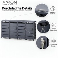 AMON Mülltonnenbox SIMPLE 240L für 4 Tonnen 6