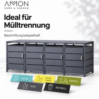 AMON Mülltonnenbox SIMPLE 240L für 4 Tonnen 7