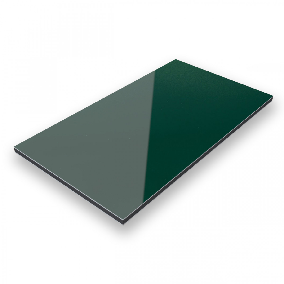 Dibond® Aluverbundplatte Moosgrün RAL6005 Colour-Series 3mm matt/glänzend 