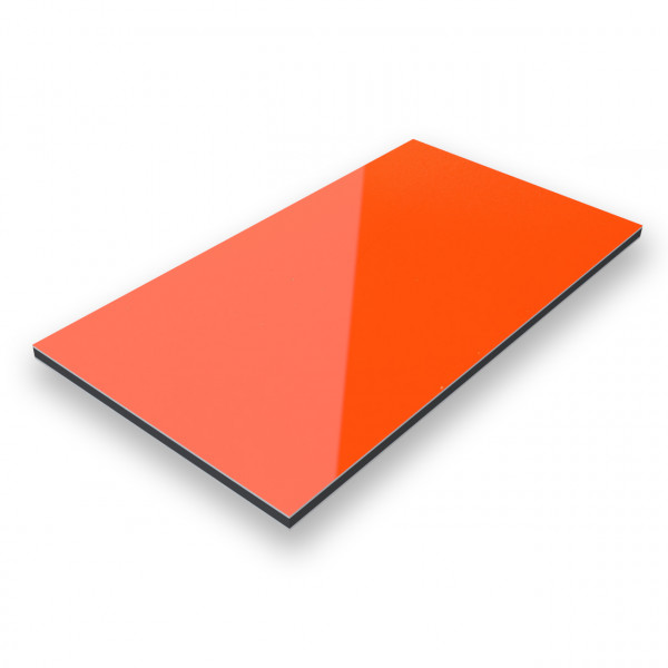 Aluverbundplatte Orange/RAL2009-3mm/0,3mm 1500x3050mm