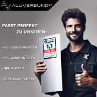 Abschlussprofil für 3 mm Platten Gold-Eloxiert 6