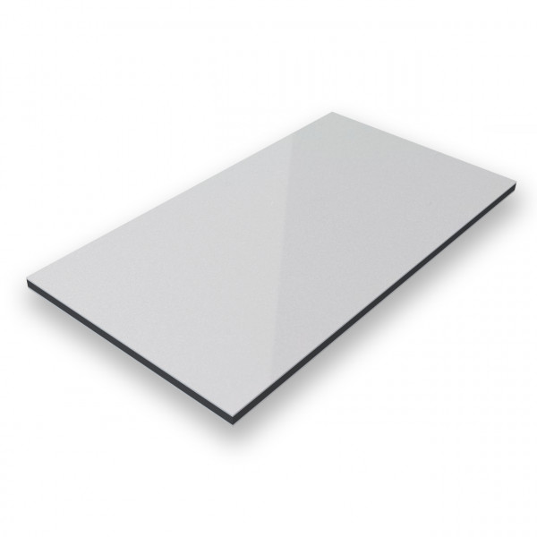 Aluverbundplatte Silber-Metallic/RAL9006-3mm/0,3mm 1500x3050mm
