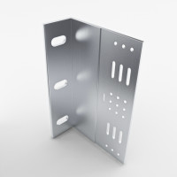 Aluminium-L-Wandhalter-160 WB1 40/60/3-160 mm 1