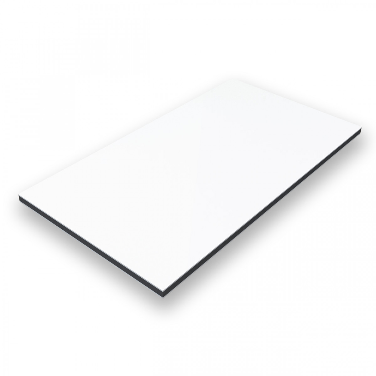 Alu Verbundplatte Digital Weiß/RAL9016-3mm/0,21mm