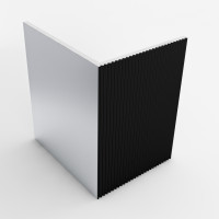 Aluminium-L-Profile Schwarz Matt 42/60/2,2+2 mm 2,9m 2