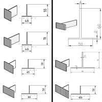 Aluminium T-Profil 40/55/2 mm 2,9m 2