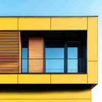 Aluverbund-Fassadenplatte Gelb/719-4mm/0 gallery