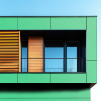 Aluverbund-Fassadenplatte Grün/722- gallery