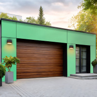 Aluverbund-Fassadenplatte Grün/722-4mm/0,5mm 1575x3200m