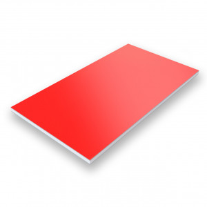 Aluverbund-Fassadenplatte Rot/728-4mm/0,5mm