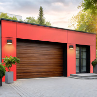 Aluverbund-Fassadenplatte Rot/728-4mm/0,5mm 1575x3200mm 4