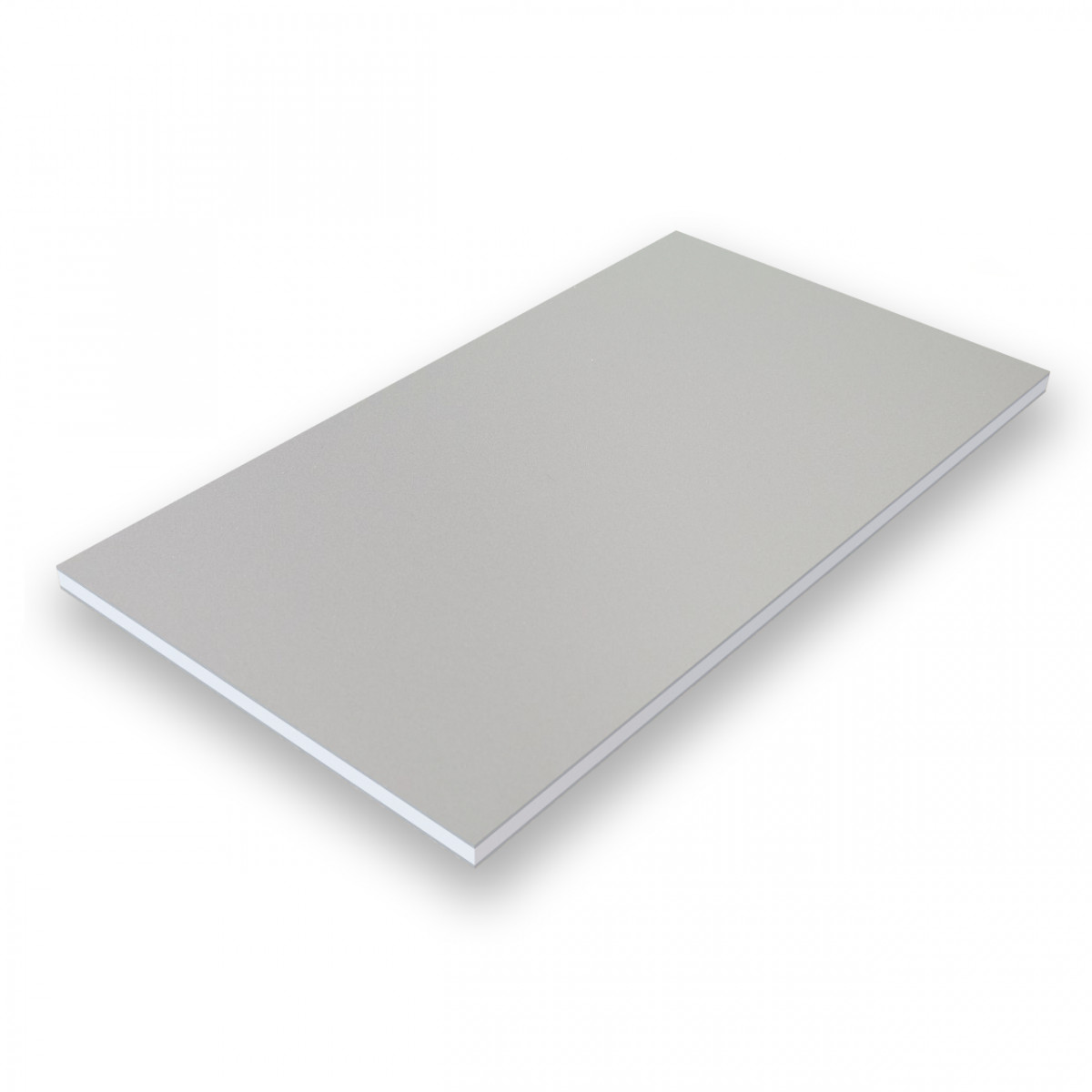 Aluverbund-Fassadenplatte Smoke-Silver/734-4mm/0,5mm